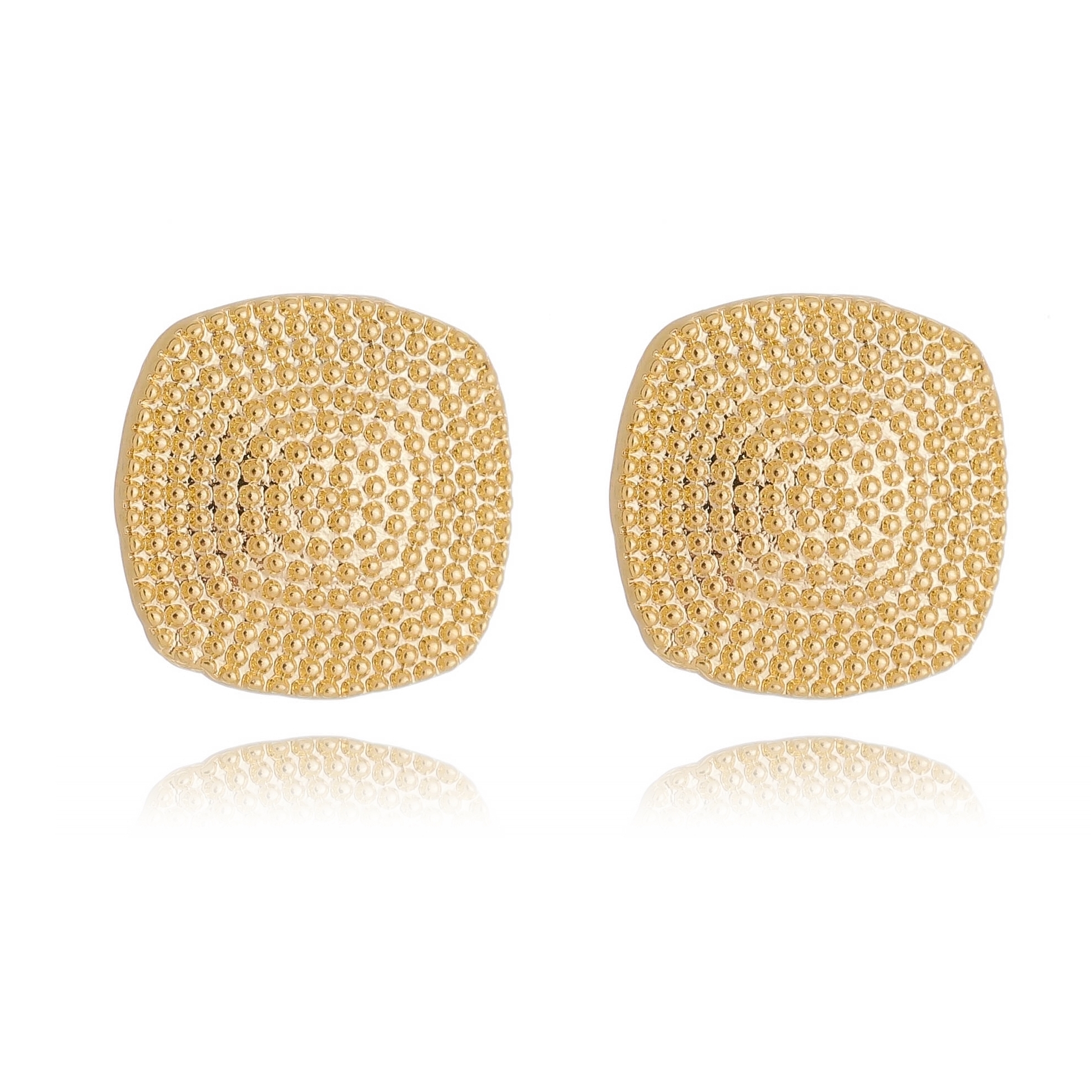 Brinco Dourado Quadrado