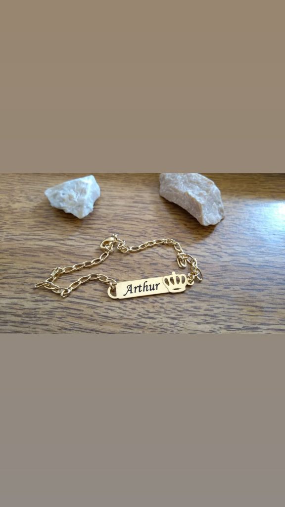 Pulseira Personalizada Plaquinha Nome