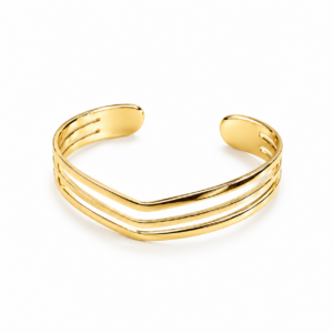 Bracelete Feminino Três Fios em V – Acabamento