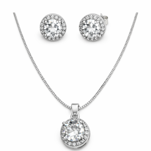 Conjunto Colar e Brincos Zircônia Elegante | LILLARA SEMIJOIASMicrozircônias Cravejadas – LILLARA SEMIJOIAS