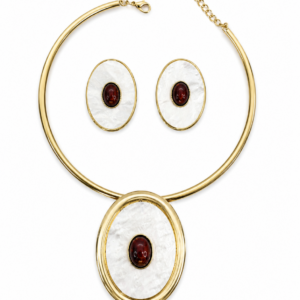 Conjunto Choker Dourado com Madrepérola | LILLARA Semijoias
